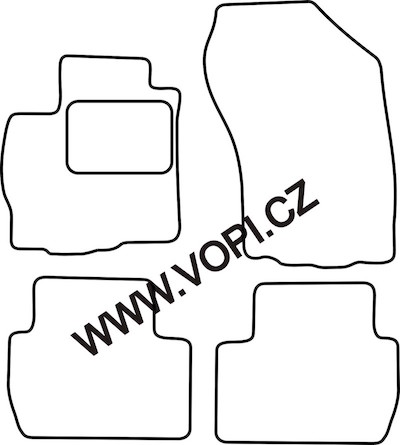 Autokoberce Mitsubishi Outlander 02/2007 - 08/2012 Carfit (3055)